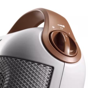 DeLonghi HFX30C18.IW Capsule Bianco Termoventilatore da Tavolo 1800W Ceramica IP20 Ventilatore