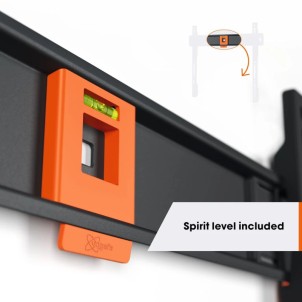 Vogel's TVM 1403 Nero Staffa Muro TV32"-77" Max50Kg Piatta Vesa da 100x100 a 400x400 Prof.2,2cm