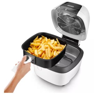 DeLonghi FH2133/1.W IdealFry Friggitrice ad Aria 6 porzioni Doppio Sistema di Riscaldamento