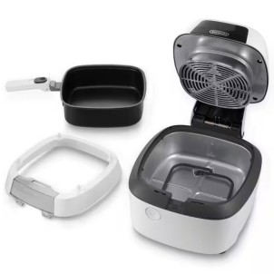 DeLonghi FH2133/1.W IdealFry Friggitrice ad Aria 6 porzioni Doppio Sistema di Riscaldamento