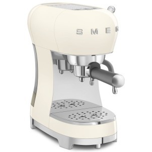 Smeg ECF02CREU Panna Lucido 50's Style Macchina del Caffè Espresso Vapore Cappuccino