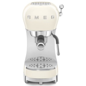 Smeg ECF02CREU Panna Lucido 50's Style Macchina del Caffè Espresso Vapore Cappuccino