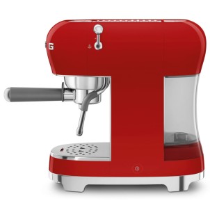 Smeg ECF02RDEU Rosso Lucido 50's Style Macchina del Caffè Espresso Vapore Cappuccino
