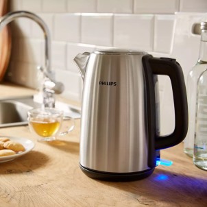 Philips HD9351/90 Inox Viva Collection Bollitore 1.7L 2200W Indicazione Tazza Filtro Calcare AutoOff