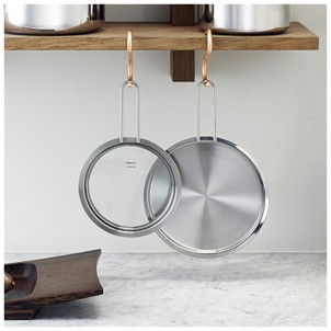 Eva Solo Coperchio 16cm Piatto Vetro Acciaio Inox Manico Lungo