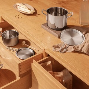 Eva Solo Coperchio 20cm Piatto Acciaio Inox Manico Lungo