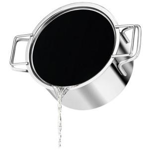 Eva Solo Coperchio 24cm Piatto Drenante Acciaio Inox Silicone 2 Manici