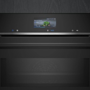 Siemens HM776GKB1 Black Forno Incasso Combinato Microonde Pirolitico Display Touch HomeConnect iQ700