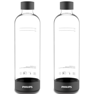 Philips ADD911BK/10 GoZero Black Bottiglia Plastica 2pz per Gasatore Acqua Soda Maker