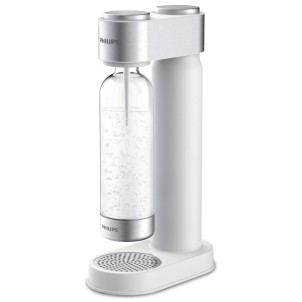 Philips ADD4902WH/10 White Inox Soda Maker Gasatore Acqua con Bombola Gas CO2 e Bottiglia PET