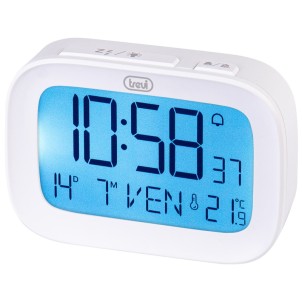 Trevi SLD3850 Bianco Orologio Digitale Sveglia Calendario Termometro