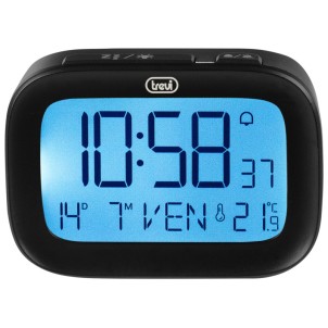 Trevi SLD3850 Nero Orologio Digitale Sveglia Calendario Termometro