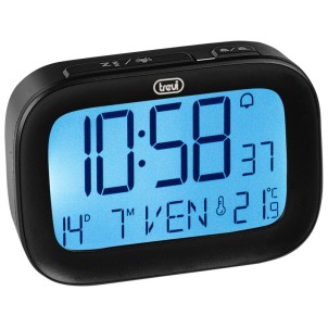 Trevi SLD3850 Nero Orologio Digitale Sveglia Calendario Termometro