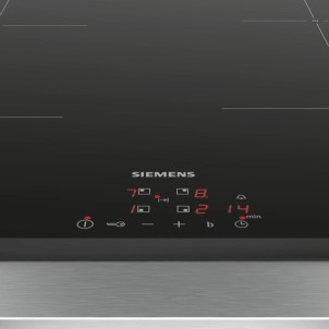 Siemens EU63KBEB5E Piano Cottura Induzione 60cm 4 Zone di Cottura PowerBoost Timer