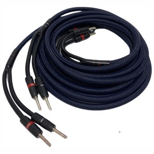 Audioquest 3,0M PR Type4 FR SG BFA/S Blu Coppia Cavi Altoparlanti Spinotto a Banana