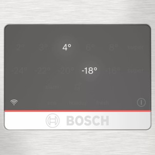 Bosch KGN39AICT Inox Frigorifero Combinato 203x60 NoFrost VitaFresh 0°C Inverter Maniglie Serie6