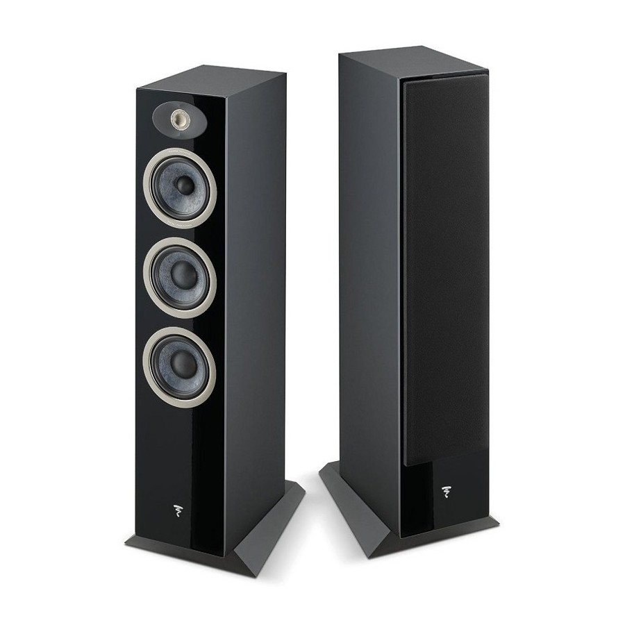 Focal Theva N°2 Black HighGloss Coppia Casse Pavimento 200W 3vie T2,5 M 13 2xW13 BassReflex