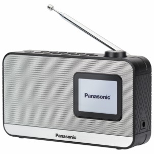 Panasonic RF-D15EG-K Black Radio DAB/DAB+ FM Bluetooth Sveglia Sleep Batteria Corrente
