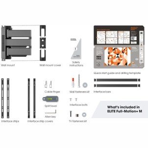 Vogel’s TVM 5445 Nero Staffa Muro TV32"-65" Max35Kg 3 snodi VesaMax 400x400 Prof.4-56cm