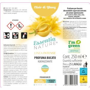 Essentia Profumatore Intense Elisir di Ylang per Bucato ad Azione Igienizzante 250ml Flacone