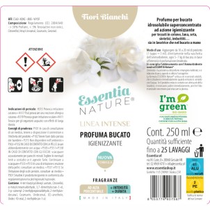 Essentia Profumatore Intense Fiori Bianchi per Bucato ad Azione Igienizzante 250ml Flacone