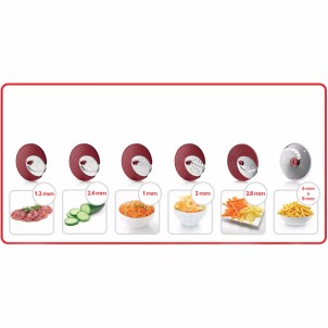 Philips HR1388/80 SaladMaker Viva Collection 200W Taglia Verdure 6 Dischi Affetta Sminuzza Julienne