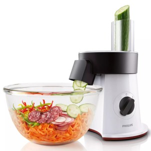 Philips HR1388/80 SaladMaker Viva Collection 200W Taglia Verdure 6 Dischi Affetta Sminuzza Julienne