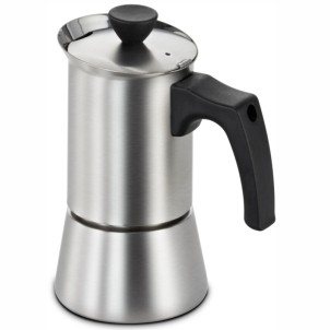 Bosch HEZ9ES100 Inox Moka 4 Tazze Premium Quality per Piani a Induzione