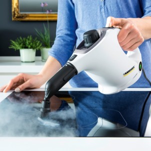 Karcher SC 1 EasyFix Bianco Pulitore a Vapore Compatto Pressione 3 bar