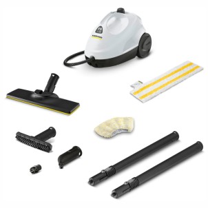 Karcher SC 2 EasyFix Bianco Pulitore a Vapore a Traino Pressione 3,2 bar Vapore non stop