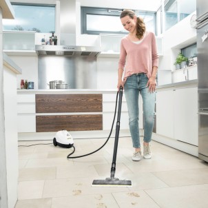 Karcher SC 2 EasyFix Bianco Pulitore a Vapore a Traino Pressione 3,2 bar Vapore non stop