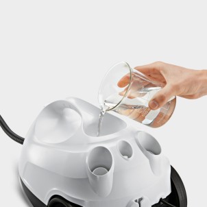 Karcher SC 2 EasyFix Bianco Pulitore a Vapore a Traino Pressione 3,2 bar Vapore non stop