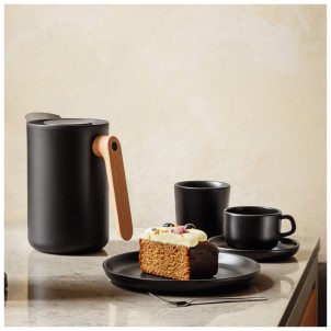 Eva Solo Tazza 20cl con Piattino Nordic Kitchen Black Gres Tools Design