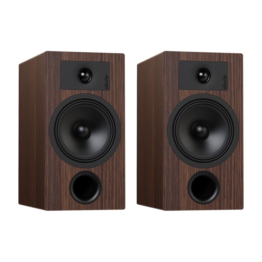 Indiana Line Tesi 3 Wood Coppia Casse Scaffale 120W 2vie T2,6 W16 BassReflex
