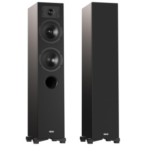 Indiana Line Diva 5 B Black Coppia Casse Pavimento 130W 2,5vie T2,6 M15 W15 BassReflex