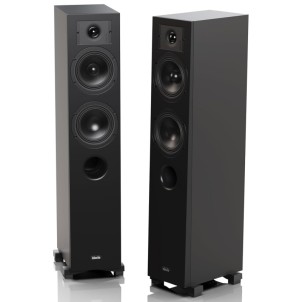 Indiana Line Diva 5 B Black Coppia Casse Pavimento 130W 2,5vie T2,6 M15 W15 BassReflex