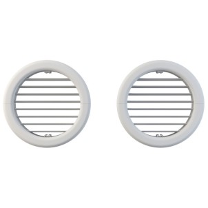 Olimpia Splendid Kit Griglie Unico 160 mm Coppia Griglie Pieghevoli con Flange per Unico