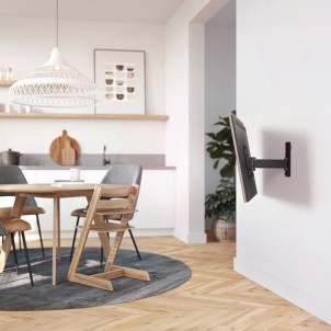 Vogel's TVM 3223 Black Staffa Muro TV19"-43" Max15Kg 2 snodi Vesa 75/200 Prof.5,8-30,2cm