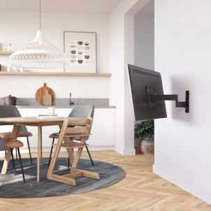 Vogel's TVM 3243 Black Staffa Muro TV19"-43" Max15Kg 3 snodi Vesa 75/200 Prof.6,5-49,3cm