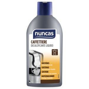 Nuncas Caffettiere Decalcificante Liquido 250ml Elimina il Calcare Non Lascia Residui