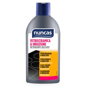 Nuncas Vetroceramica & Induzione Detergente Delicato 250ml Crema Delicatamente Abrasiva Rende le Superfici Brillanti