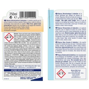 Nuncas Vetroceramica & Induzione Detergente Delicato 250ml Crema Delicatamente Abrasiva Rende le Superfici Brillanti