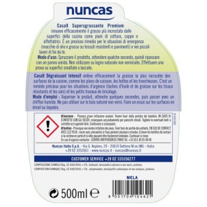Nuncas Casa 9 SuperSgrassante Premium Mela Verde 500ml Rimuove Grasso e Unto