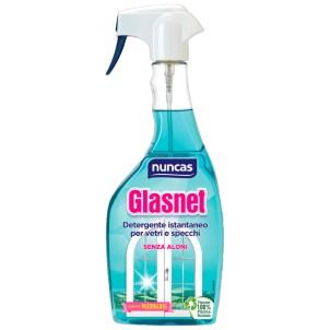 Nuncas Glasnet 750ml Detergente Spray per Vetri Specchi Plexiglass