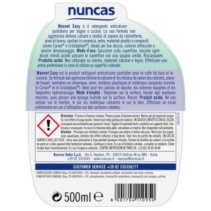 Nuncas Wannet Easy 500ml Detergente Anticalare Quotidiano per Bagno e Cucina