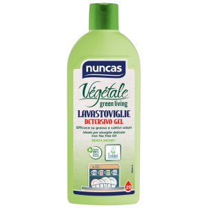 Nuncas Vegetale Lavastoviglie Detersivo Gel 500ml Tea Tree Oil Igienizzante Elimina Odori