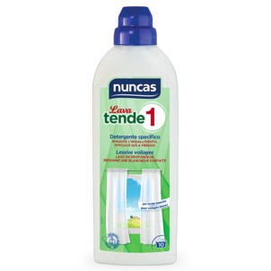 Nuncas Tende 1 Lava 750ml Detersivo Liquido a Mano e Lavatrice per Tende 10 Lavaggi