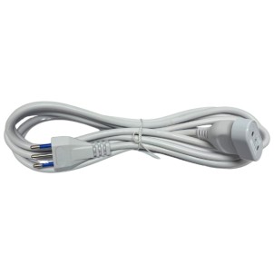 Rosi RS92049 Bianco Prolunga Corrente 5 Metri Presa 10A Spina 10A