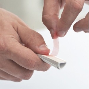 Rosi RS71501A Bianco Canalina Adesiva Flessibile 10x10mm Rotolo 5 metri Serie CanalRoll