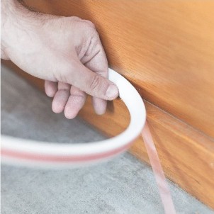 Rosi RS71501A Bianco Canalina Adesiva Flessibile 10x10mm Rotolo 5 metri Serie CanalRoll